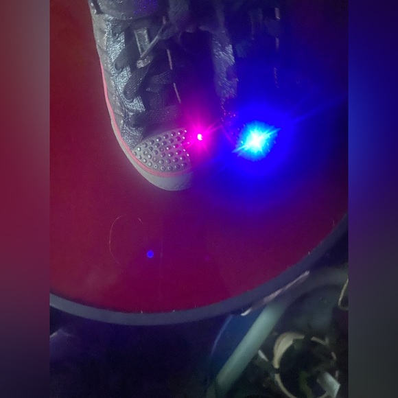 Skechers Twinkle Toes light-up toe sparkling high-tops with Velcro buckle strap - Picture 11 of 11